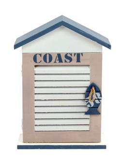 BOITE A CLES MARINE EN BOIS