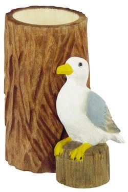 POT A CRAYONS MOUETTE AVEC TAILLE CRAYONS
