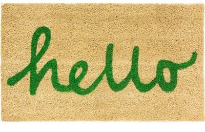Paillasson Hello Vert Jungle