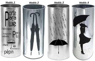 Porte parapluie en zinc déco