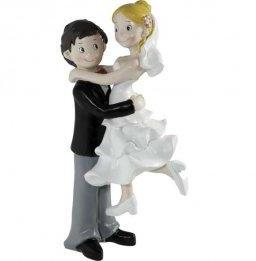 Figurine Mariage Couple Enlacé 15 cm