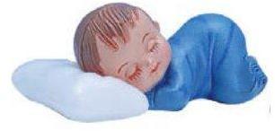 Sujet bapteme Garçon Dodo Bleu 8 cm