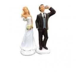 Figurine Mariage Accro au Téléphone 15 cm