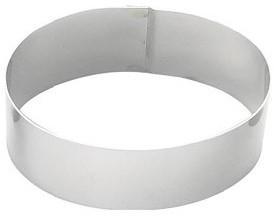 Cercle à mousse inox Ø 16 cm au Ø 28 cm