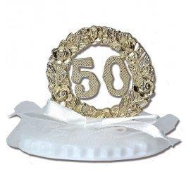 Figurine Anniversaire de Mariage Noces dOr 7,5 cm