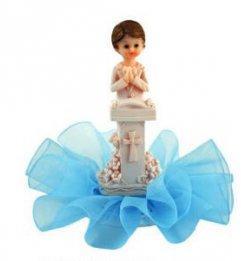Sujet Communion Garçon Prie-dieu 13 cm