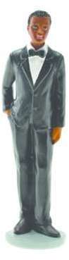 Figurine Mariage Marié Noir 13 cm