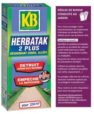 Désherbant liquide anti-repousse Herbatak 2 plus 2