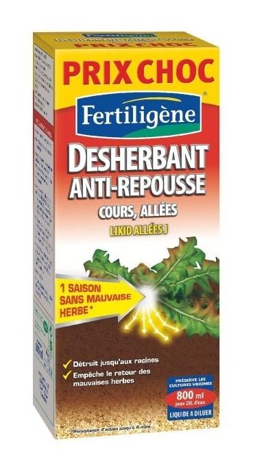 Desherbant annuel cours, allées, terrasses boîte 8