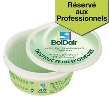 Boldair gel destructeur d odeurs Thé vert et Aloé Vera Boldair gel destructeur d