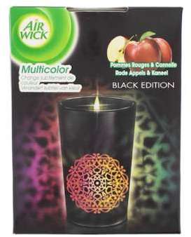 Airwick Bougie Led Black Edition Pomme&Canelle