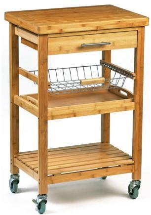 Desserte de cuisine en bois florence bambou dm cre