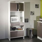 Meuble desserte micro-ondes L70xP40xH180cm SIMPLY