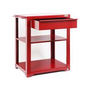 Desserte pour plancha en acier 68x65cm sur roulett