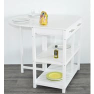 Desserte de cuisine KIT, plateau rabattable Couleu