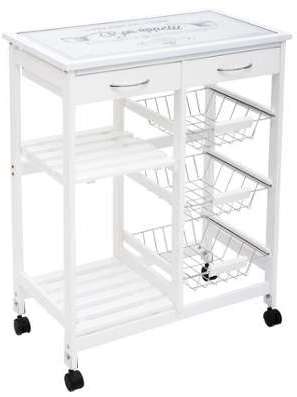 Desserte vintage Gustaf - Blanc