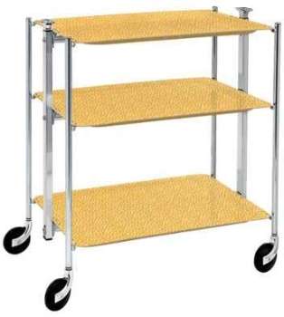 Textable 3 etages chromee stili jaune Textable 3 etages chromee
