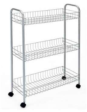 Rangement 3 étagères en métal - Metaltex - Resserr