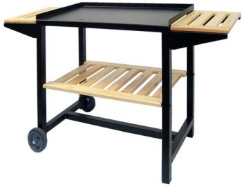 Chariot à plancha Bois métal 62cm Chariot à plancha Bois métal