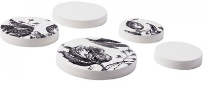 Coffret de 5 dessous de plat Tulipes Coffret de 5 dessous de plat