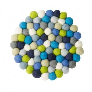 Fritz - Dessous de plat 20cm - bleu vert blanc gris Fritz - Dessous de plat 20cm