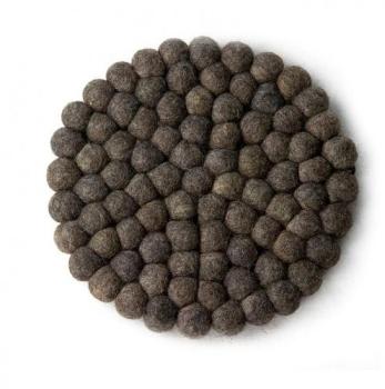 Hugo - Dessous de plat 20cm - gris foncé laine vierge Hugo - Dessous de plat 20cm