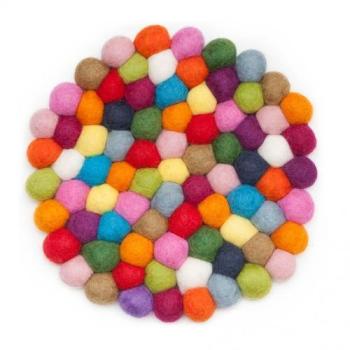 Lotte - Dessous de plat 20cm - multicolore laine vierge Lotte - Dessous de plat 20cm