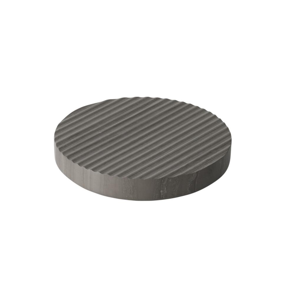 Muuto - Dessous-de-plat Groove en marbre Ø 16, gri
