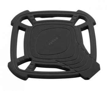 Dessous de plat en silicone noir Dessous de plat en silicone