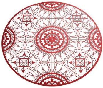 Italic Lace Round Placemat - Dessous de plat - rouge Italic Lace Round Placemat