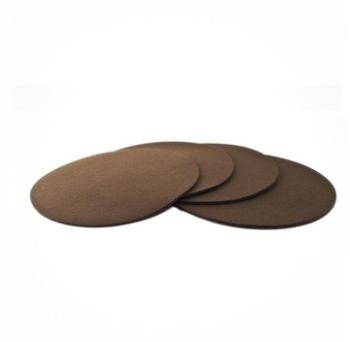Hey-Sign - ensemble de 4 Dessous de verre ronds - chocolat Hey-Sign - ensemble de 4 Dessous