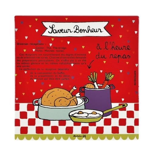 Dessous de Plat DUPIED Saveur Bonheur Rouge Dessous de Plat DUPIED Saveur