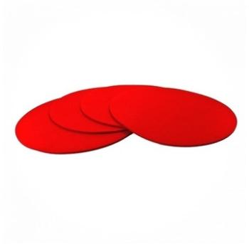Hey-Sign - ensemble de 4 Dessous de verre ronds - rouge Hey-Sign - ensemble de 4 Dessous