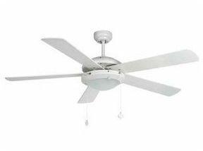 MANILA Ø132CM BLANC 5 PALES 1L E27 60W