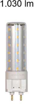 LAMPARA HQI TUBULAR LED G12 10W. 4000K 360º 1280L