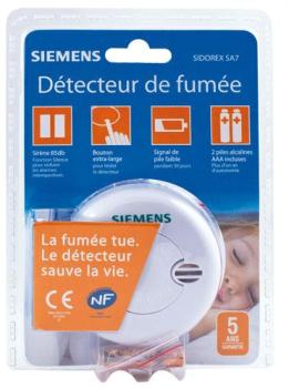 SIEMENS Détecteur avertisseur autonome de fumée - garantie SIEMENS Détecteur avertisseur