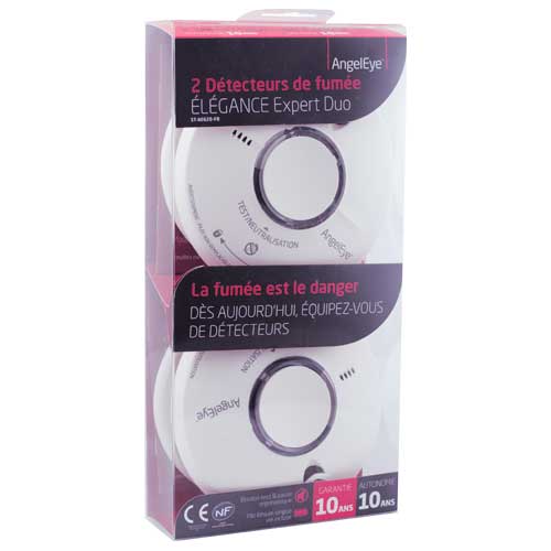ANGELEYE Elegance Expert Duo de détecteurs de fumé
