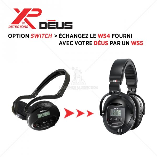 Détecteur de Métaux XP DEUS avec casque WS5 au lie