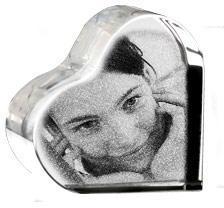 Cadre photo cristal (coeur)