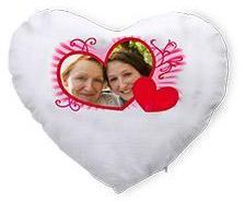 Coussin design en forme de coeur