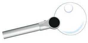 Bresser Loupe à main 2,5x/4x 90mm éclairage LED