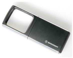 Bresser Loupe de poche 3X éclairage LED