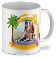 Mug photo design intérieur blanc