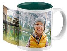 Mug photo intérieur coloré (panorama, vert)