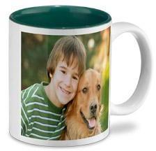 Mug photo intérieur coloré (vert)