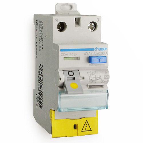 HAGER Interrupteur différentiel 40A 30mA type A -