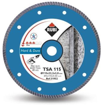 Disque diamant turbo RUBI TSA 115 mm PRO COUPE A SEC Disque diamant turbo RUBI