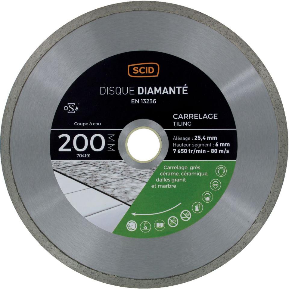 Disque diamanté grés cérame et carrelage SCID - Di