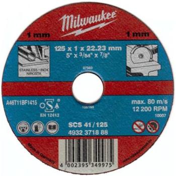 Lot de 50 disques à tronçonner MILWAUKEE - Métal e