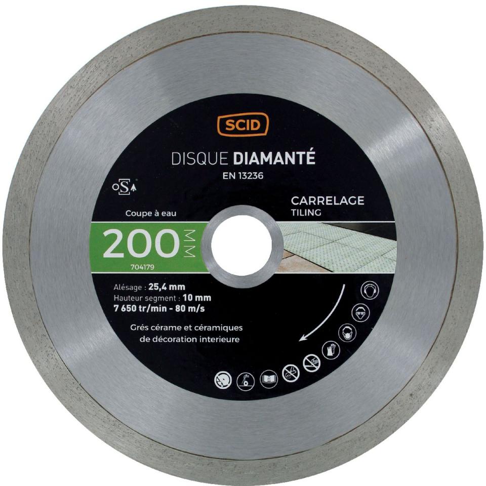 Disque diamanté carreleur expert SCID - Diamètre 2